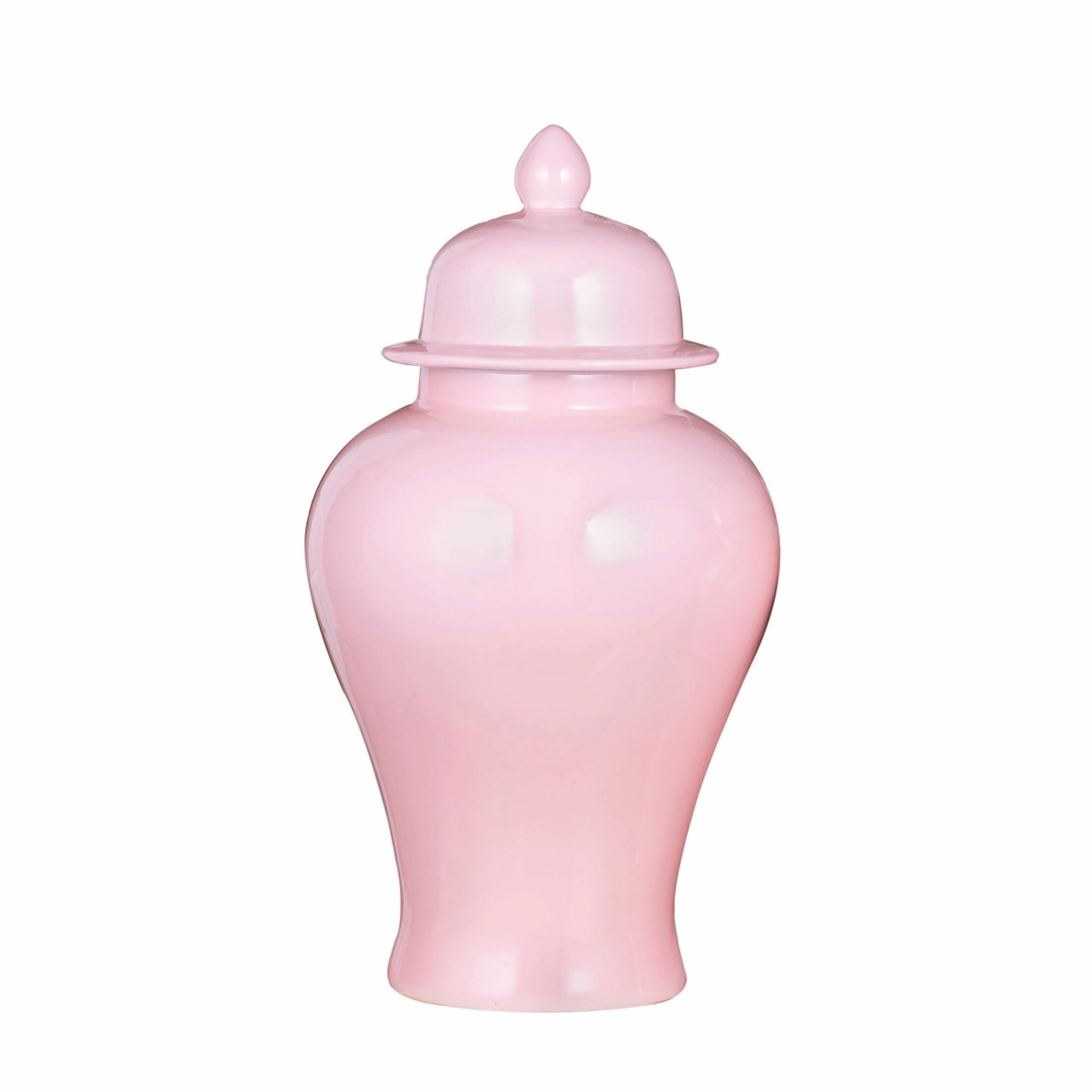 Small Porcelain Blush Pink Temple Jar home display ornament