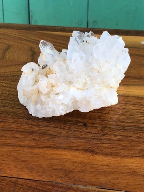 SMALL QUARTZ GEODE WITH TALL CRYSTALS interior room decor