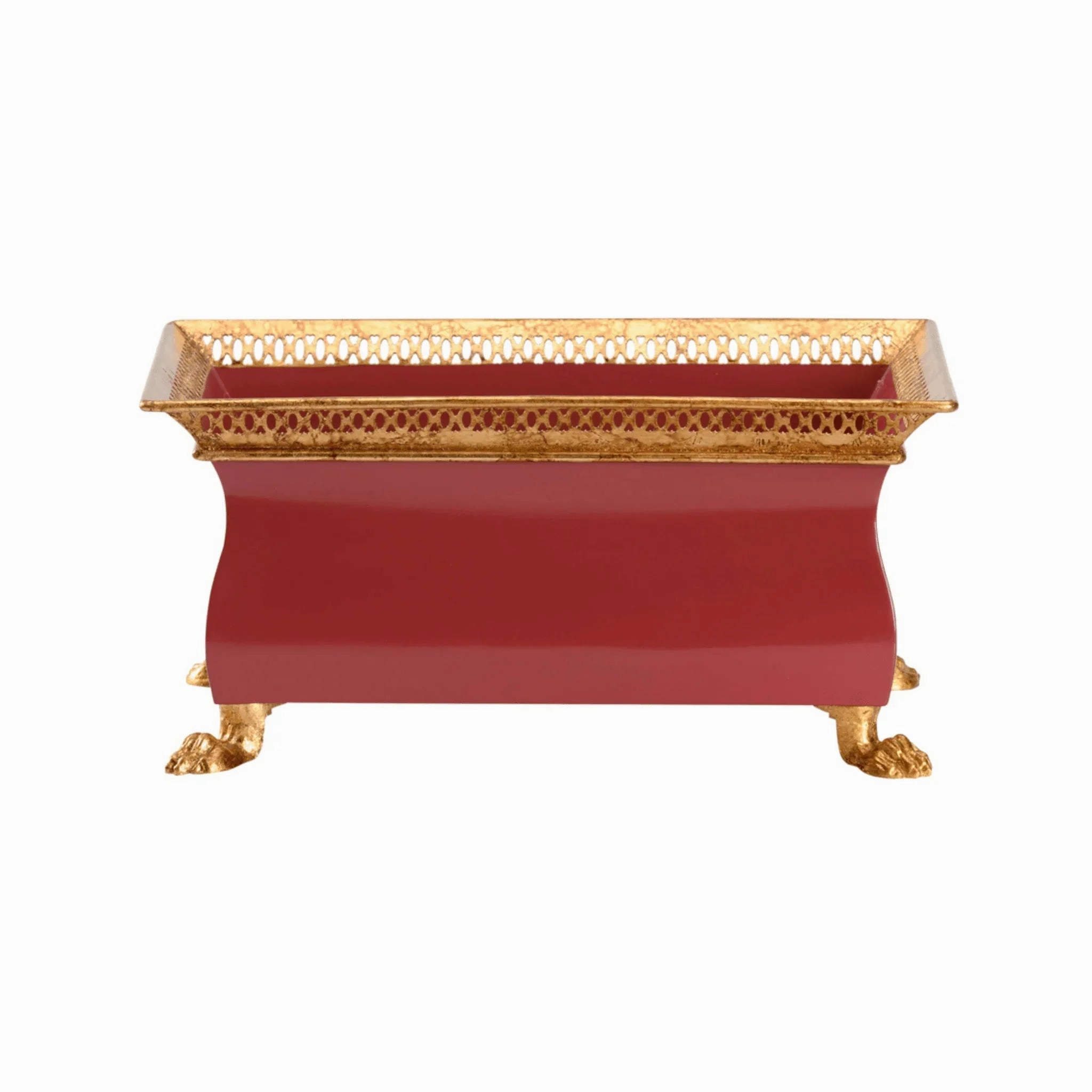 Small Red French Planter