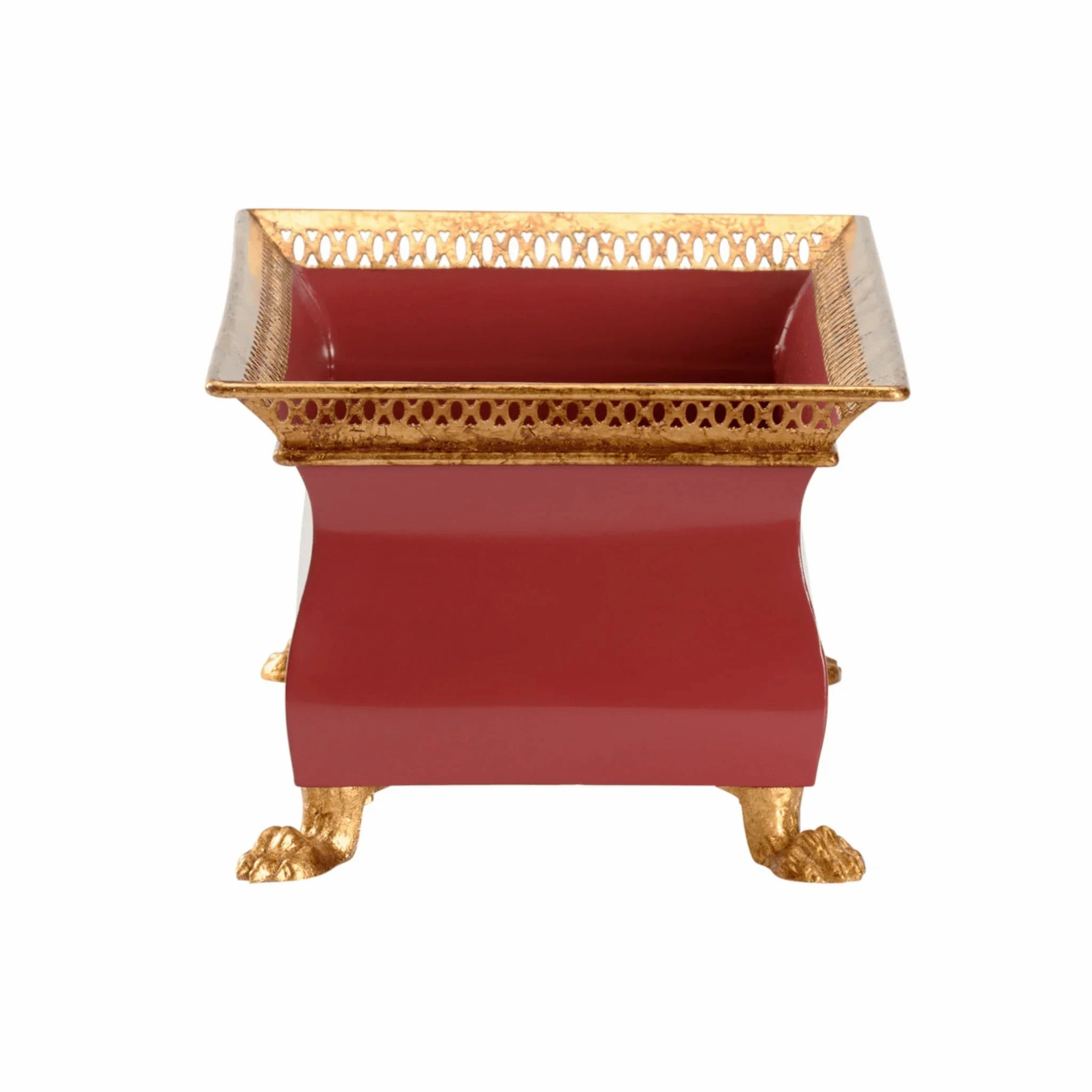 Small Red French Planter