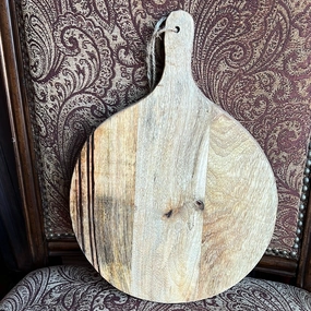 SMALL ROUND CUTTING BOARD - NOT OLD interior room decor