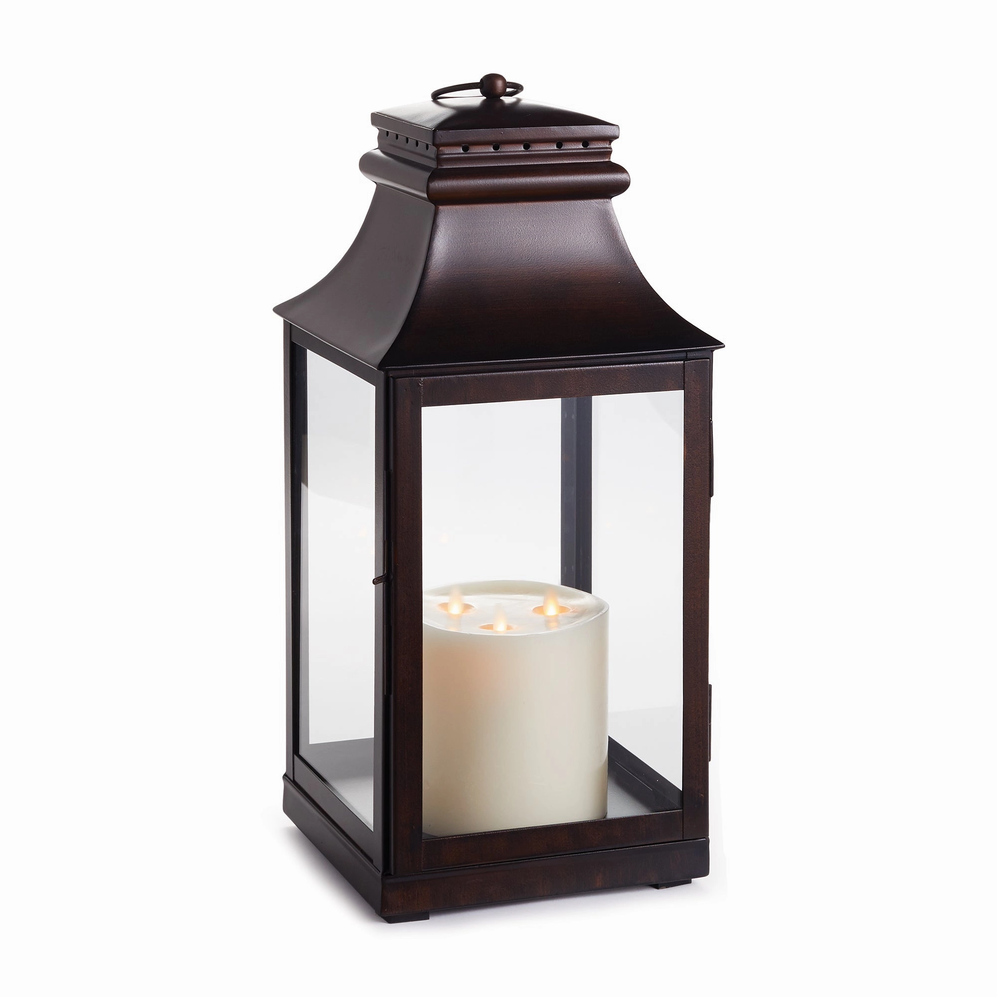 Small Washed Bronze Outdoor Lantern home display ornament