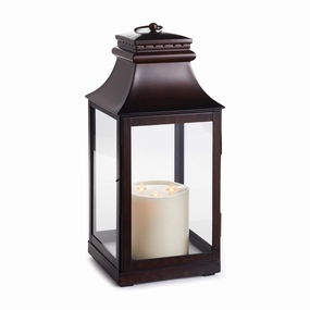 Small Washed Bronze Outdoor Lantern home display ornament