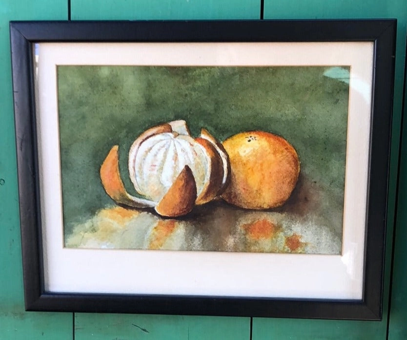 SMALL WATERCOLOR OF ORANGES
