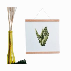 Snake Plant Art Print framed wall decor