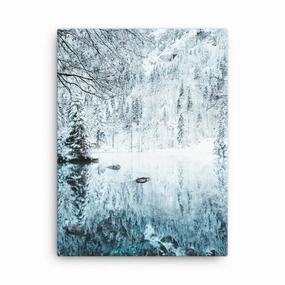 Snow Landscape 4 - Leinwand canvas mural art