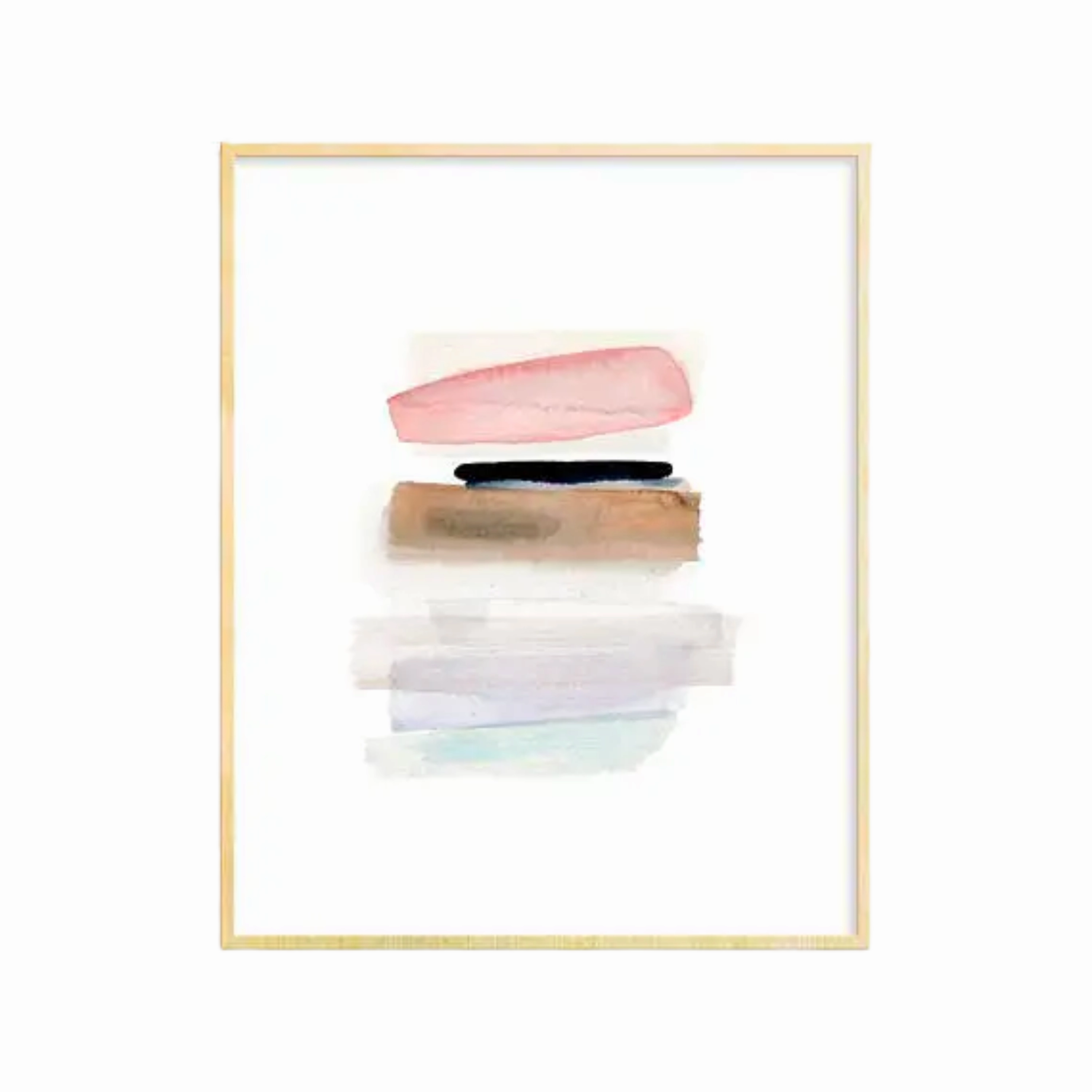 Snowfall Art Print 5x7 framed wall decor
