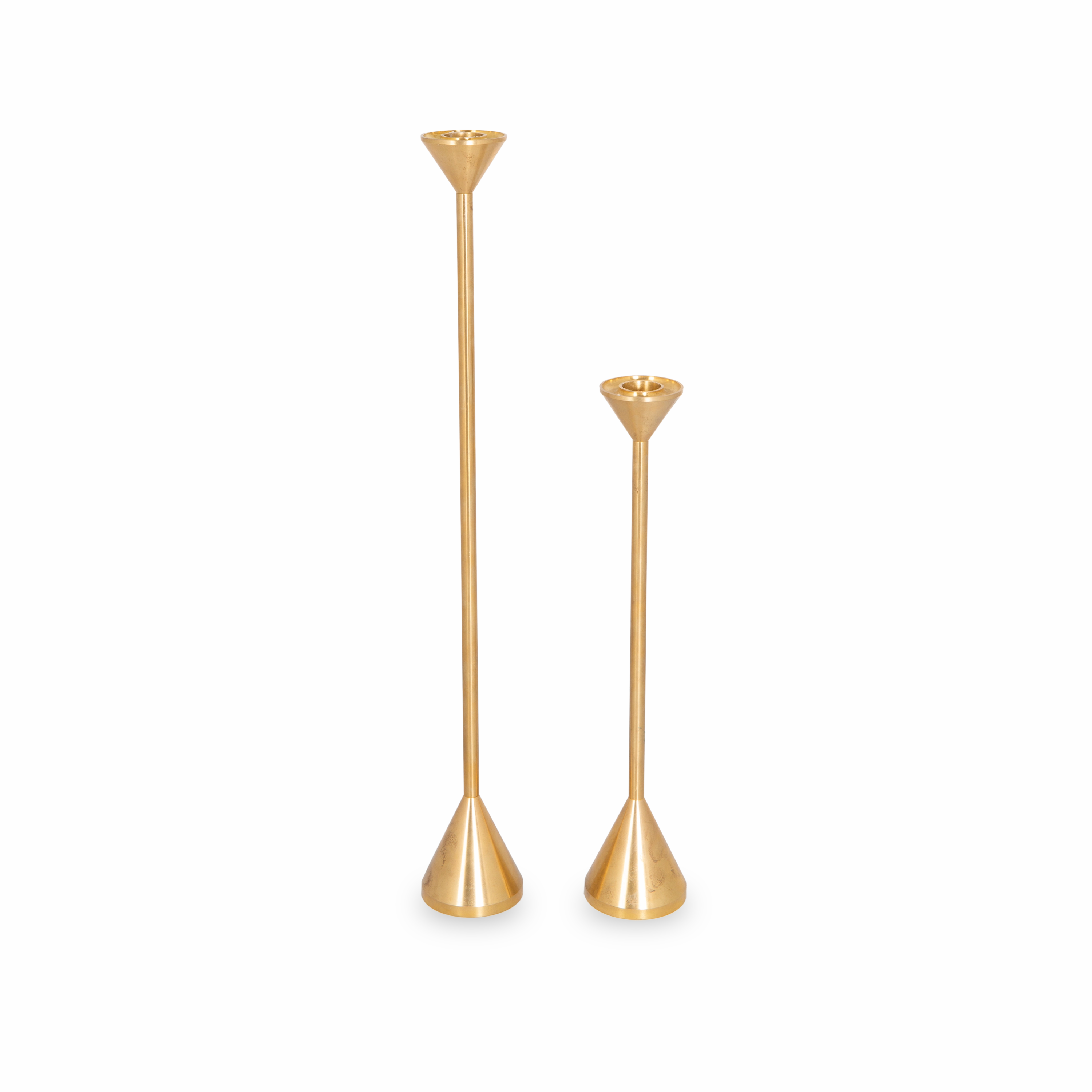 Solid Brass Cone Candleholder elegant wall decor