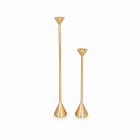 Solid Brass Cone Candleholder elegant wall decor