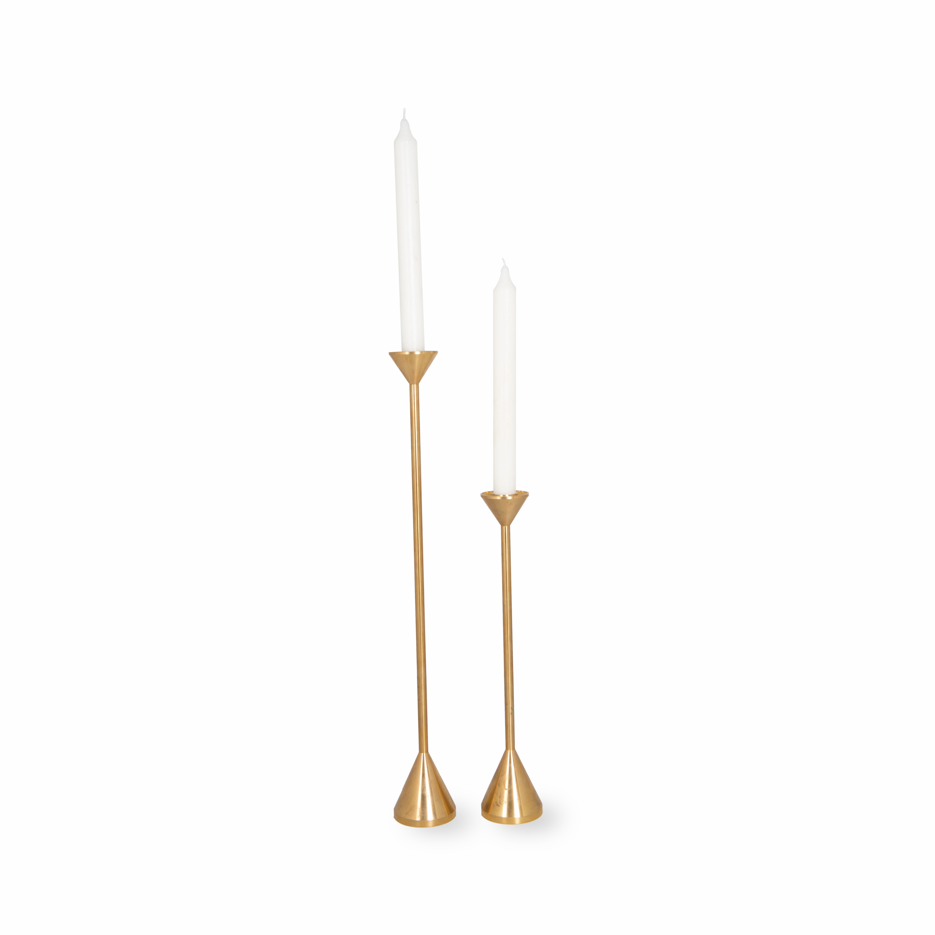 Solid Brass Cone Candleholder