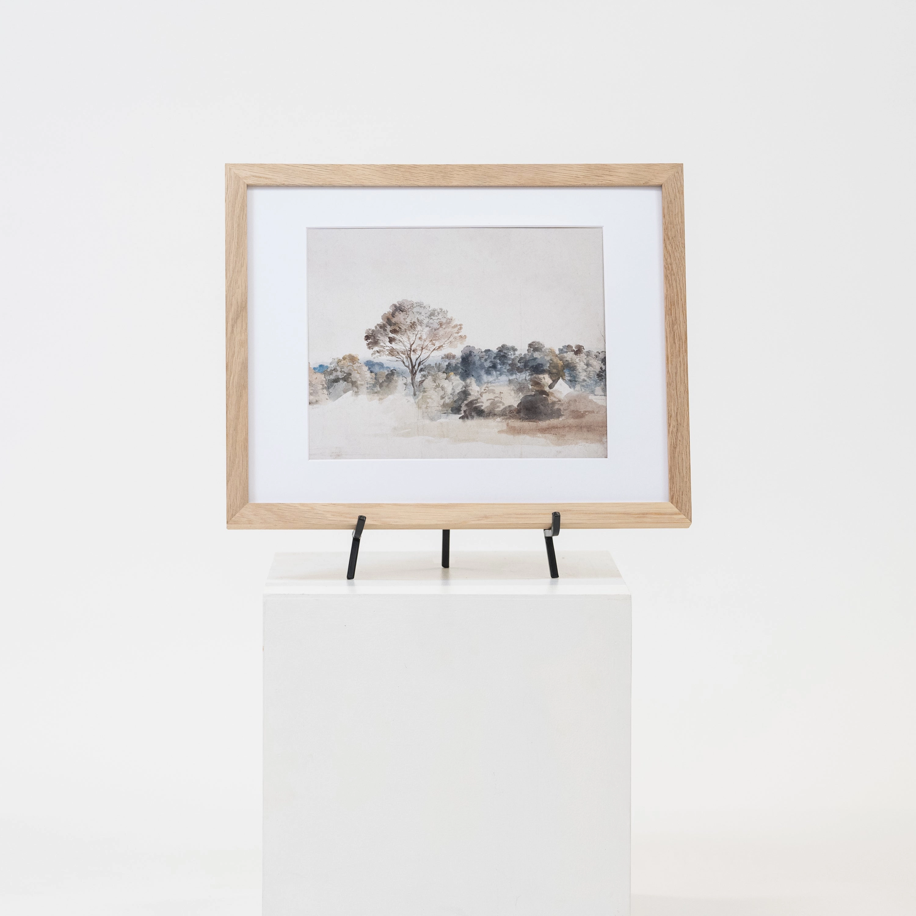 Solid Oak Picture Frame With Removable Mat dreamcatcher wall hanging