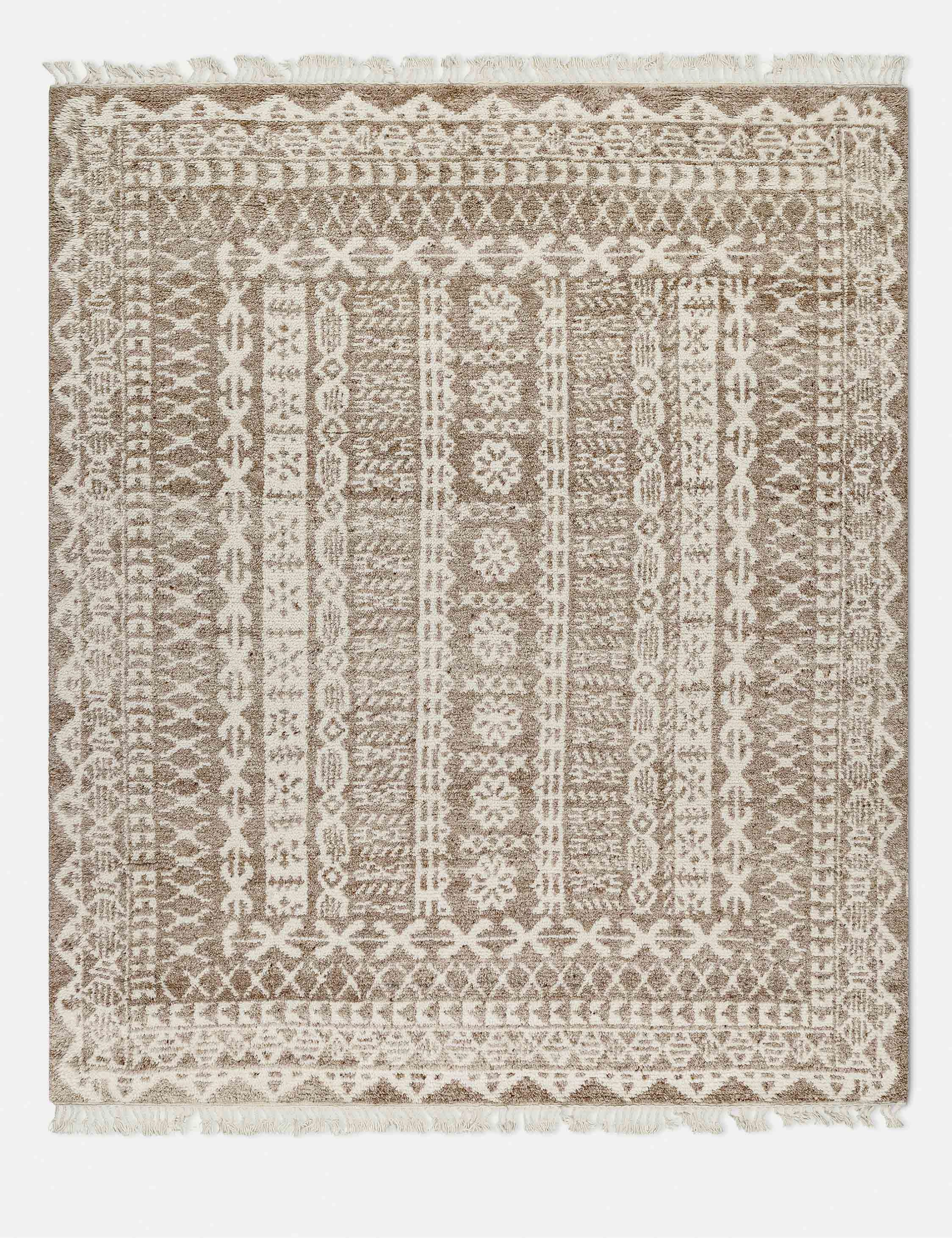 Soret Hand-Knotted Wool Morrocan Style Rug trendy fashion rug