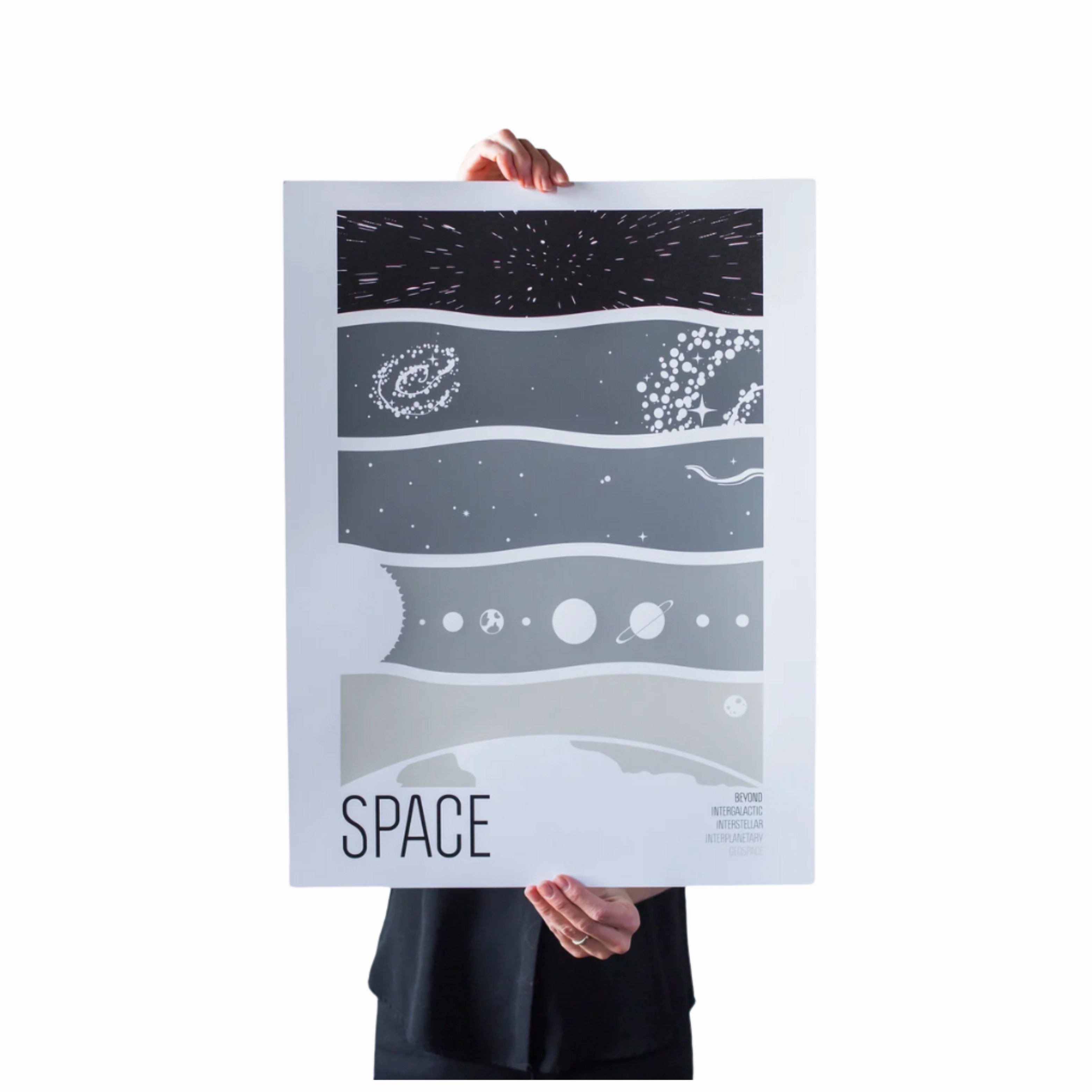 Space 18" x 24" Print framed wall decor