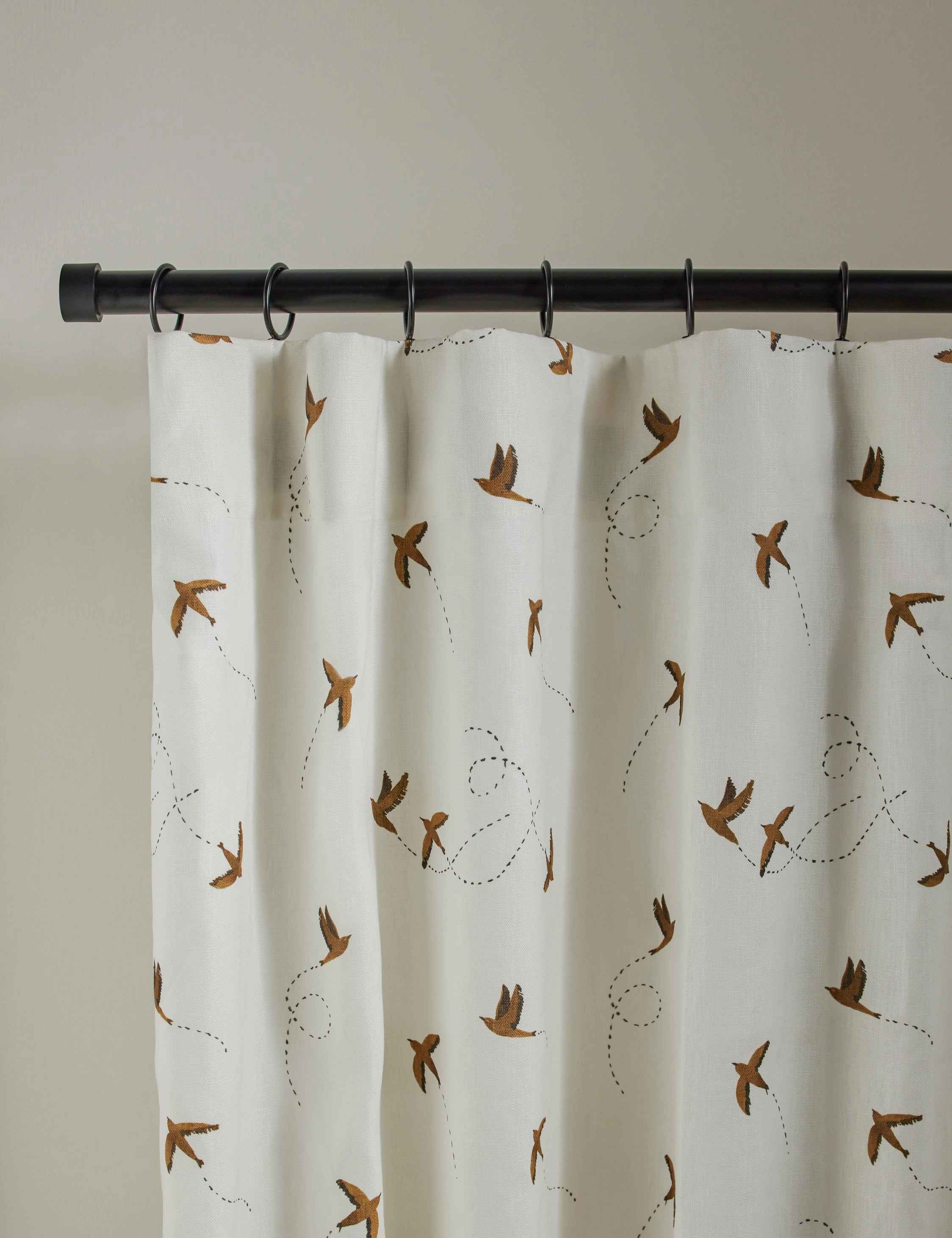 Sparrow Linen Curtain Panel by Rylee   Cru decorative tabletop item