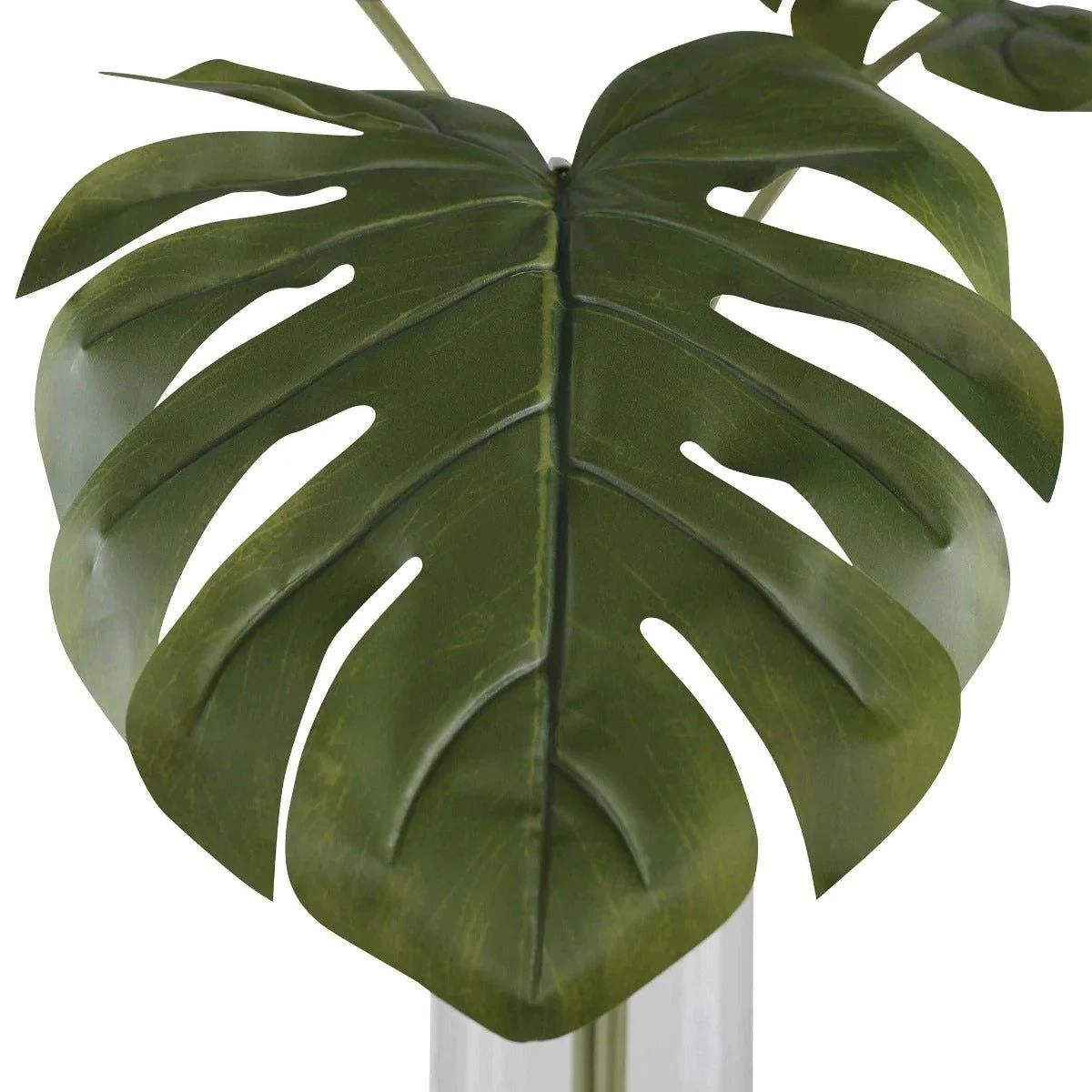Split Leaf Palm Trio with Glass Vase