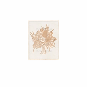 Spring Boho Floral Bouquet Art Print framed wall decor