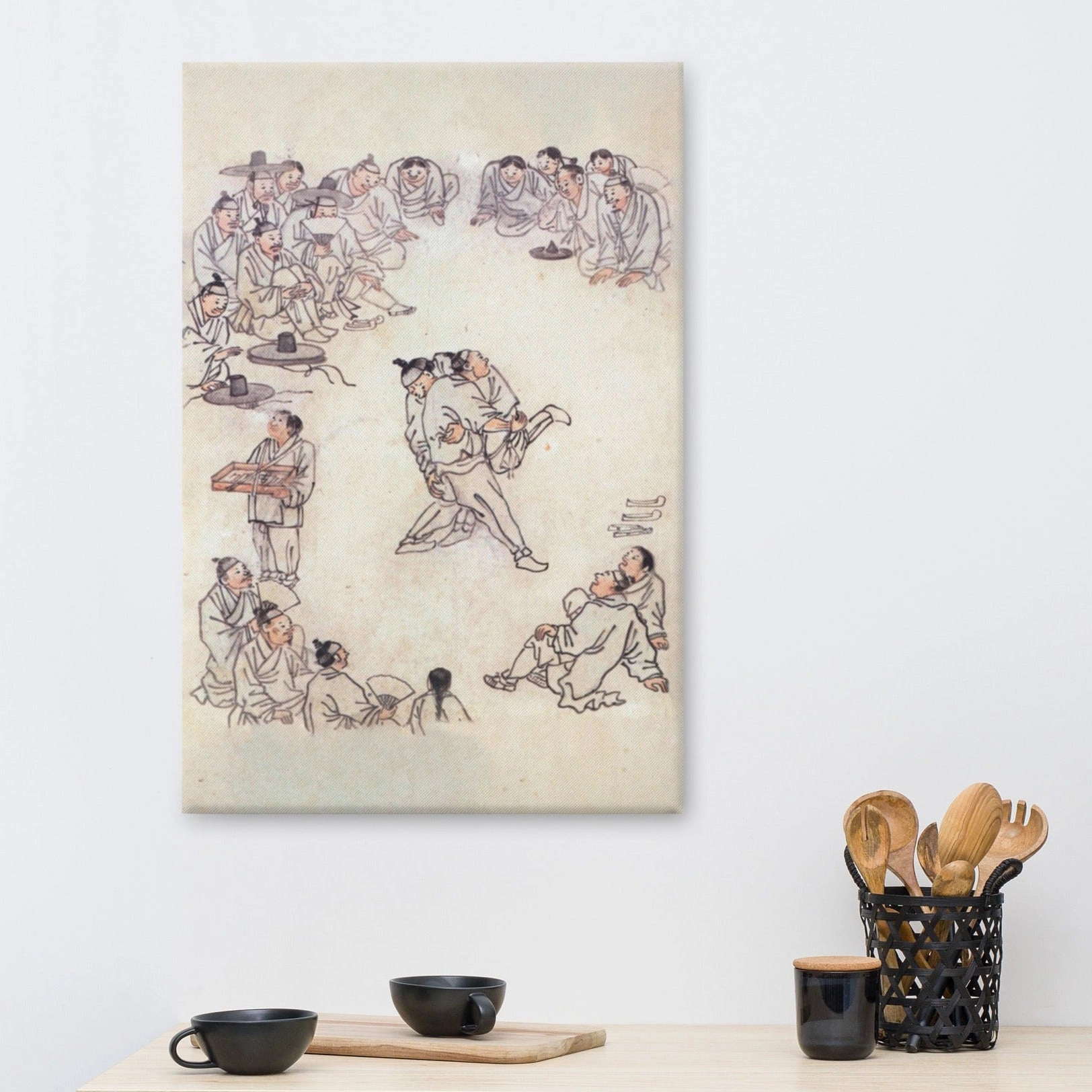 Ssireum-do, Kim Hong-do - Canvas