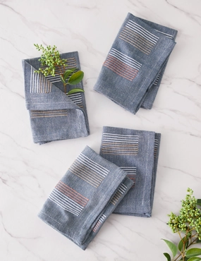 Stacks Napkins (Set of 4) by Minna decorative tabletop item