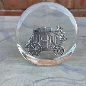 STAGE COACH PAPERWEIGHT interior room decor
