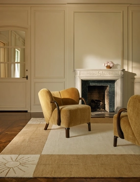 Stansby Hand-Knotted Wool Rug by Jake Arnold trendy fashion rug