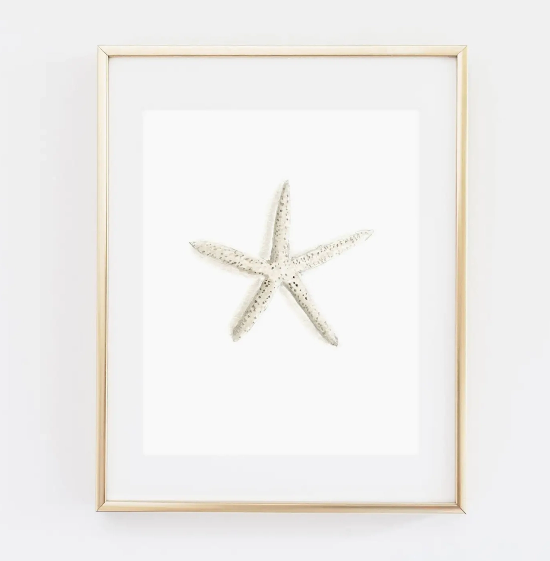 Starfish Watercolor Art Print (By Emily Lex) framed wall decor