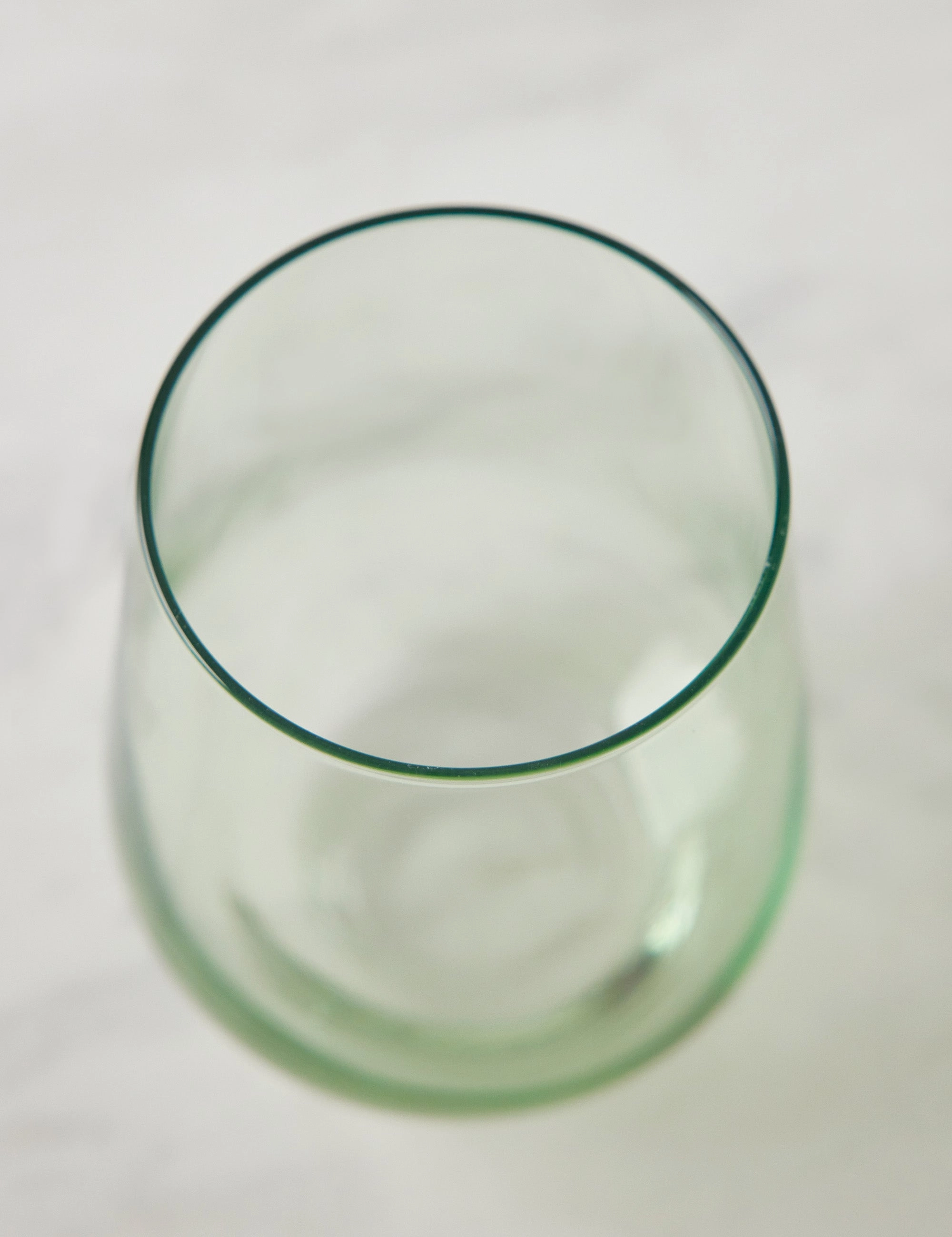Stemless Wine Glass (Set of 2) by Estelle Colored Glass