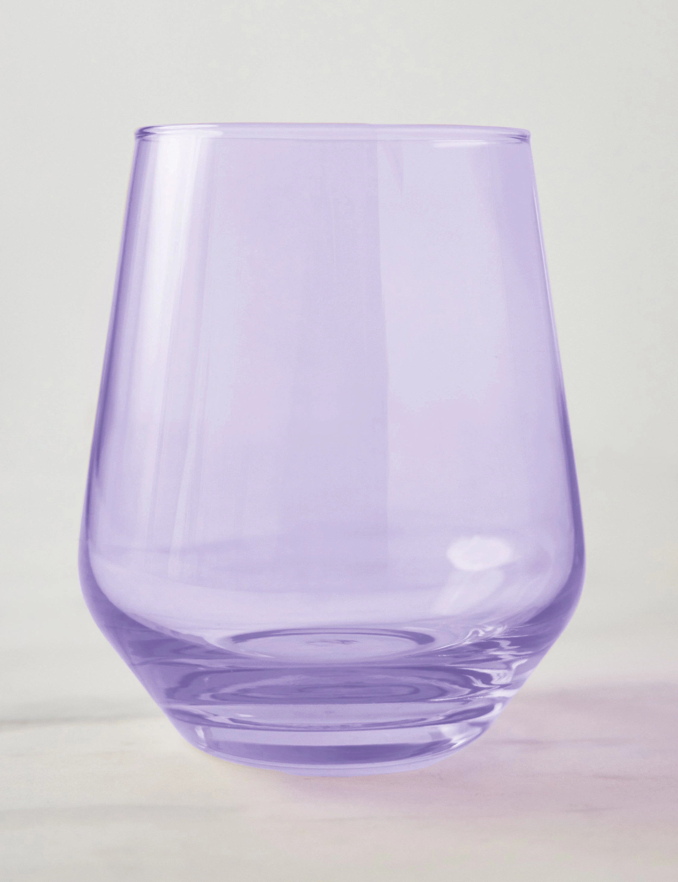 Stemless Wine Glass (Set of 2) by Estelle Colored Glass