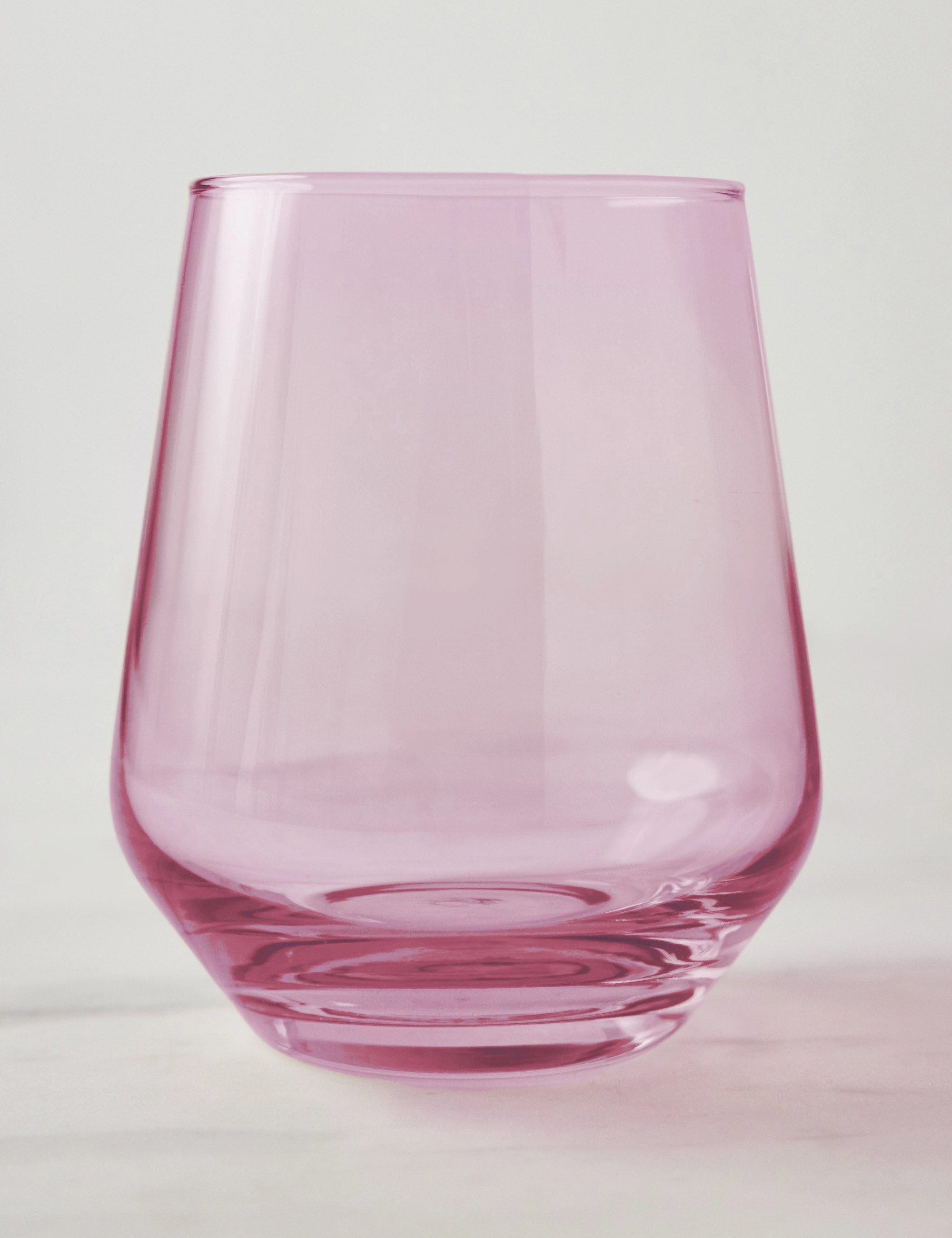 Stemless Wine Glass (Set of 2) by Estelle Colored Glass