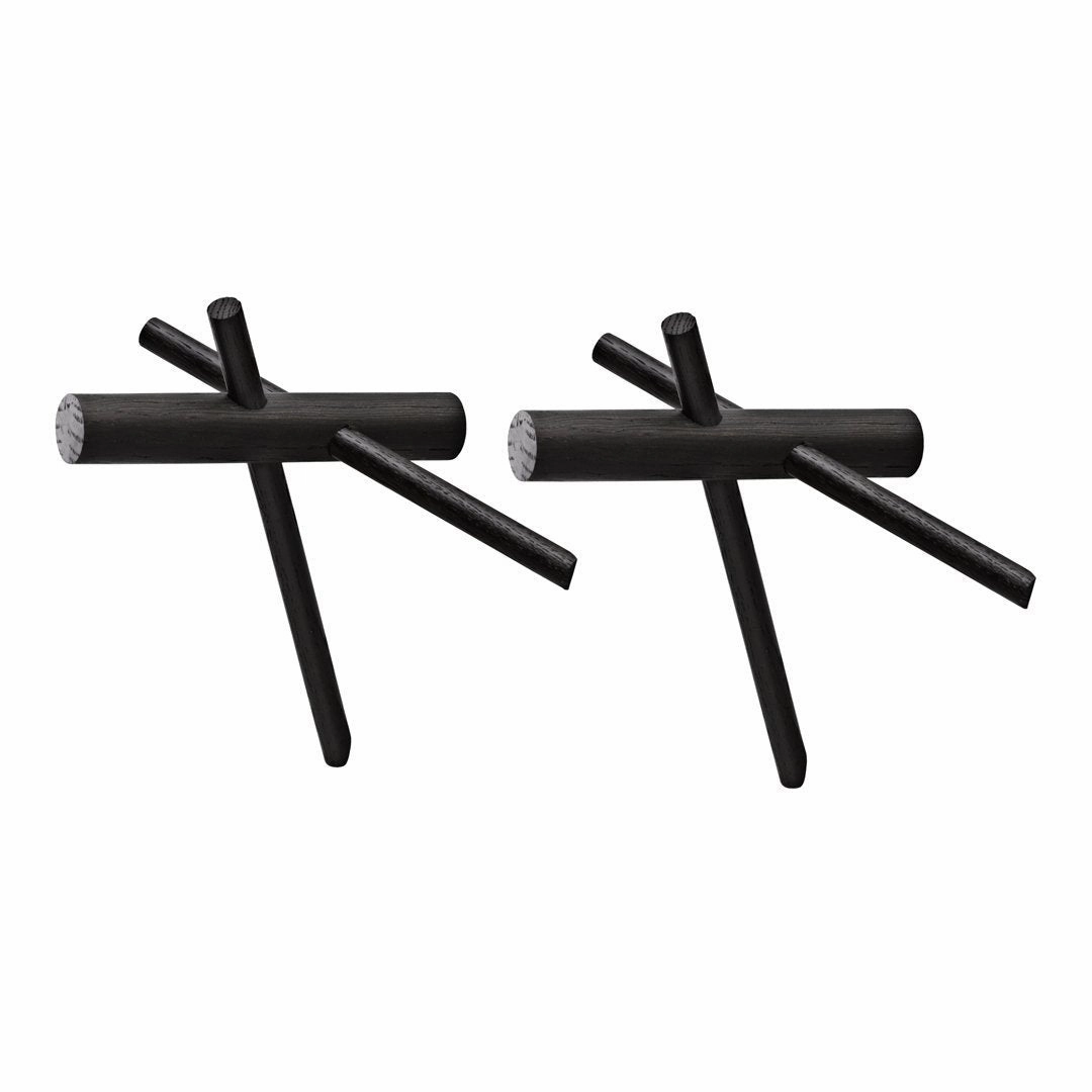 Sticks Hooks - Set of 2 (Order Quantity: 6) modern art object
