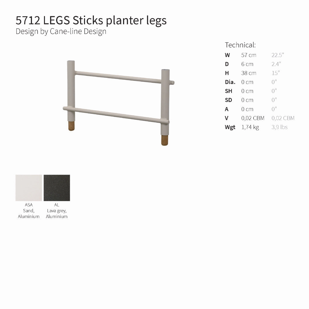 Sticks Outdoor Bench w/ Planter