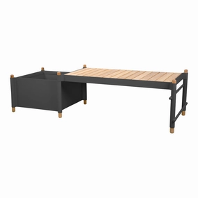 Sticks Outdoor Bench w/ Planter modern art object