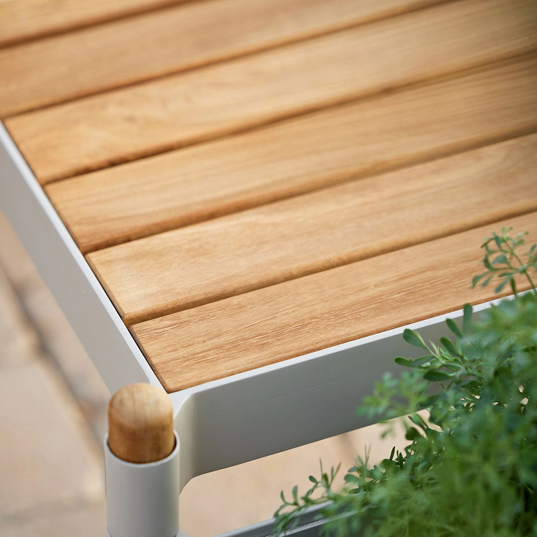 Sticks Outdoor Bench w/ Planters