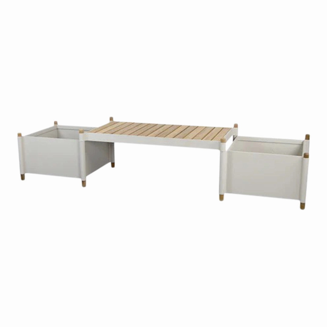 Sticks Outdoor Bench w/ Planters
