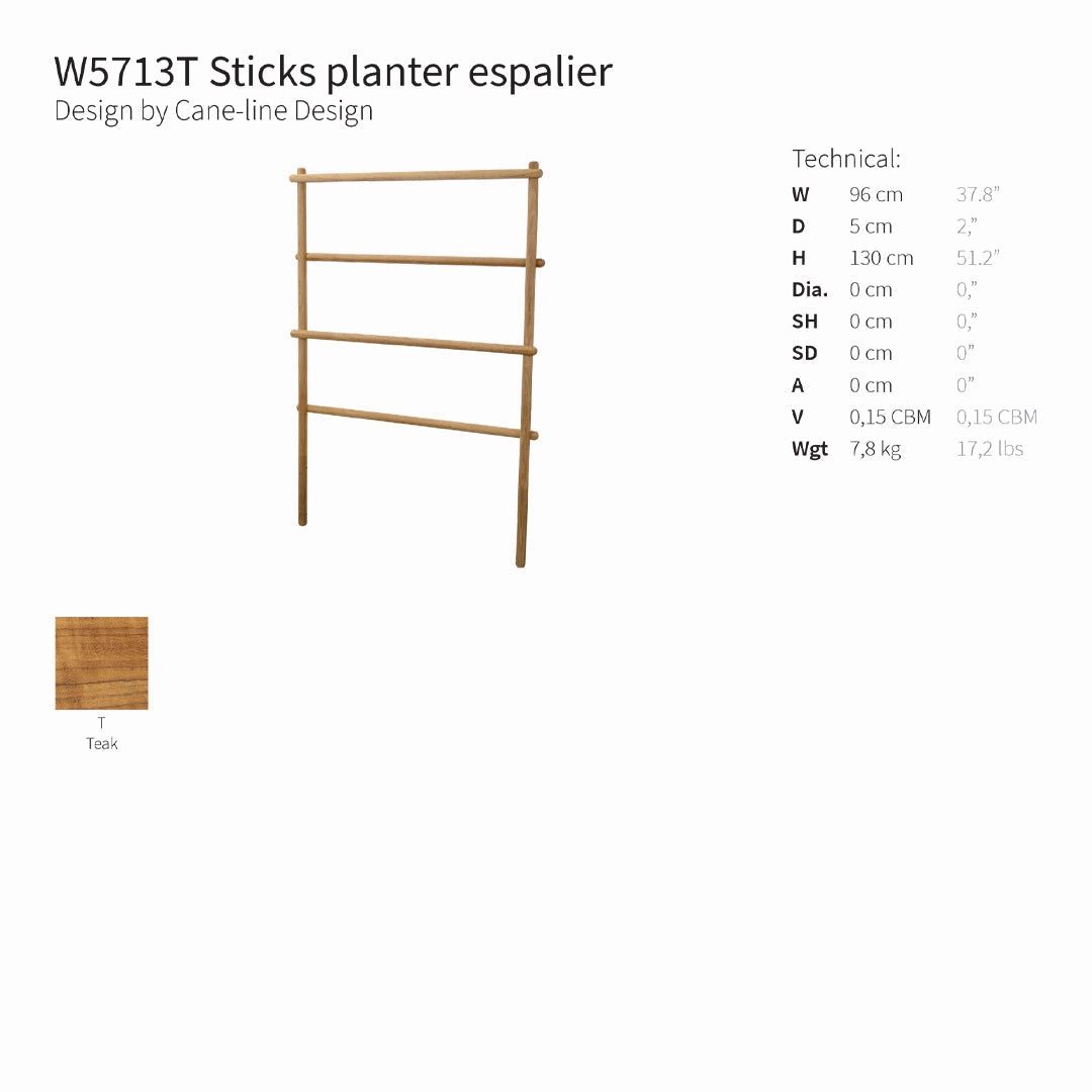 Sticks Outdoor Planter w/ Rack