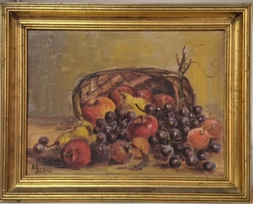 STILL LIFE OIL PAINTING BY EMMA DILLARD classic mural painting