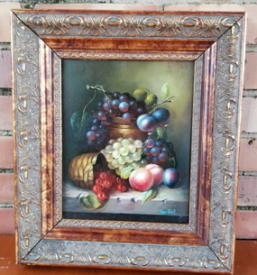 STILL LIFE OIL PAINTING OF FRUIT classic mural painting