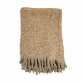 Stitched Mohair Throw elegant wall decor