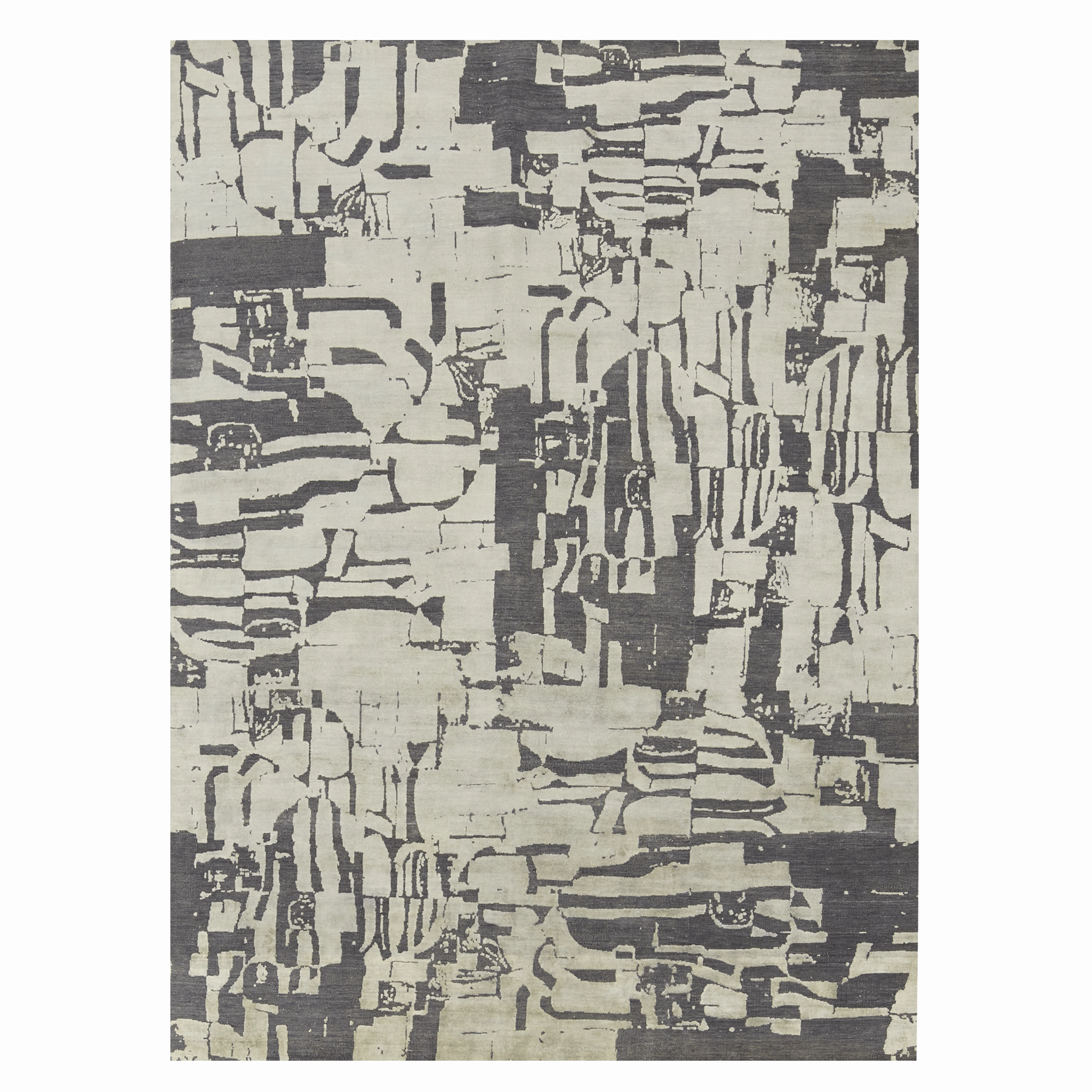 Stovell Grey/Ivory minimalist everyday rug