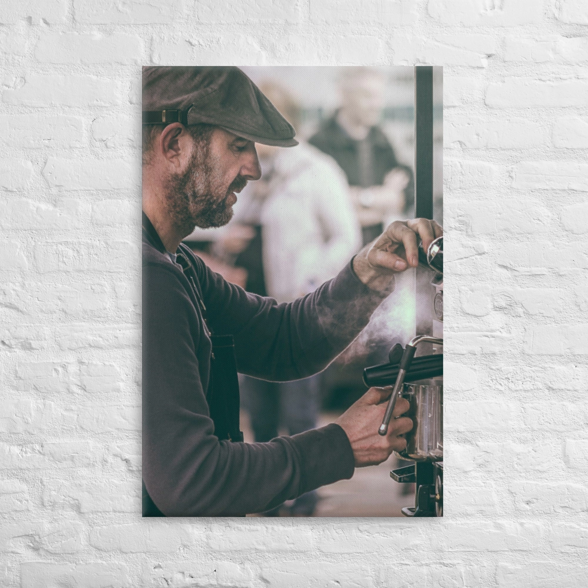 Street cafe - canvas
