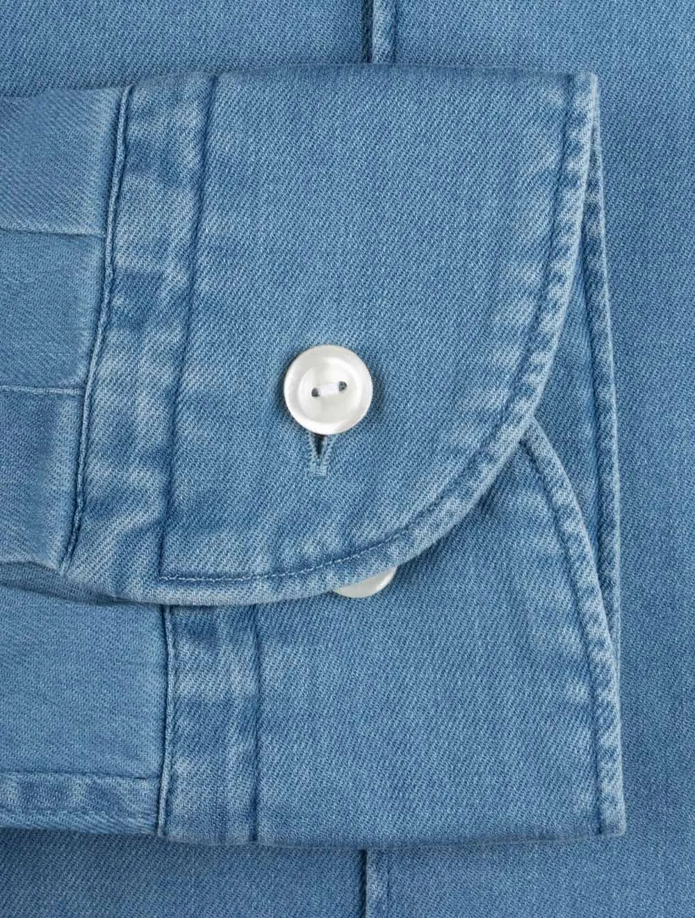 Stretch-Baumwoll-Slim-Fit-Hemd Denim