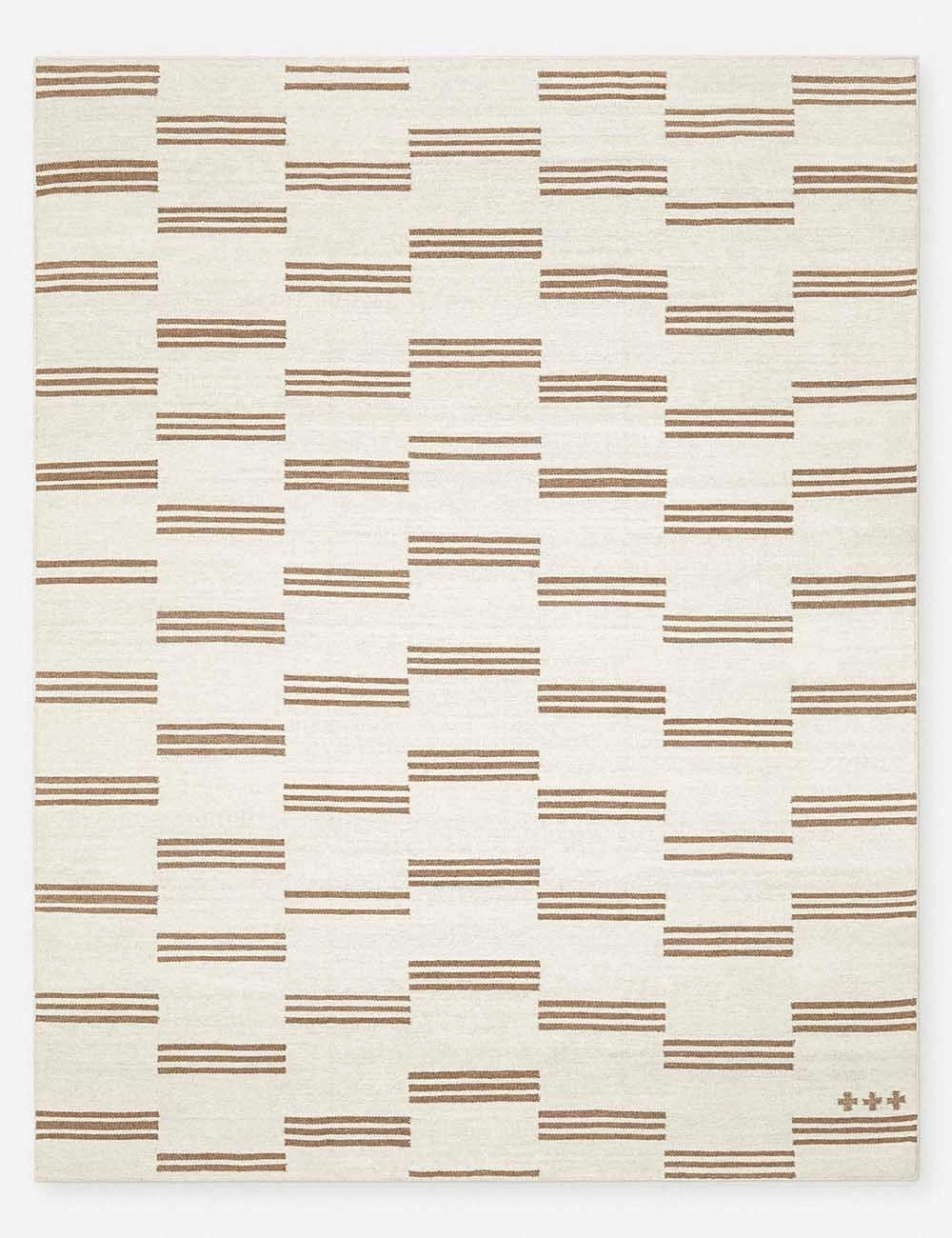 Stripe Break Flatweave Rug by Sarah Sherman Samuel trendy fashion rug