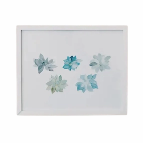 Succulents 8" x 10" Watercolor Print framed wall decor