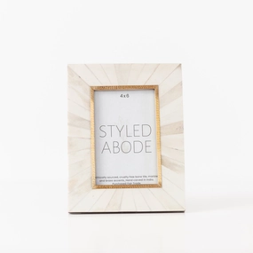 Sunburst Cream and Brass Frame textured wall artwork