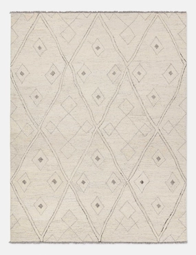 Sunisa Hand-Tufted Wool Moroccan-Style Rug trendy fashion rug