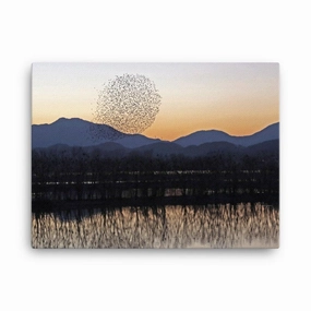 Sunset in Junam Water Reservoir - canvas canvas mural art