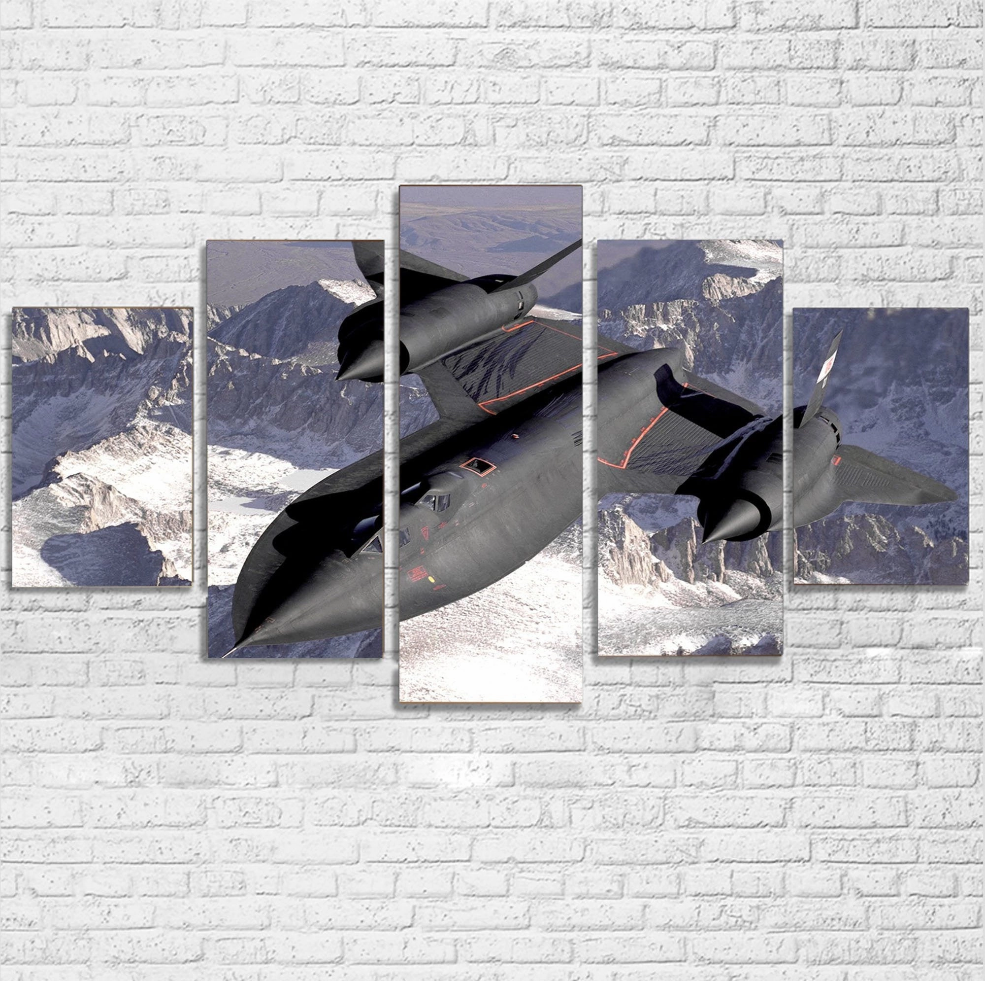 Supersonic Fighter Printed Multiple Canvas Poster canvas mural art