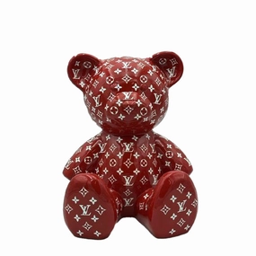 SUPREME  RED TEDDY BEAR dreamcatcher wall hanging