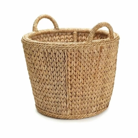 Sweater Weave Rattan Log Storage Basket home display ornament