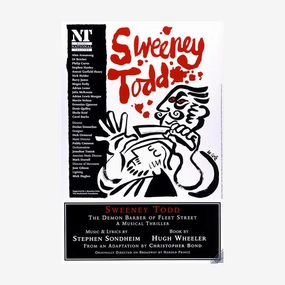 Sweeney Todd 1993 Print vintage woodcut wallpaper