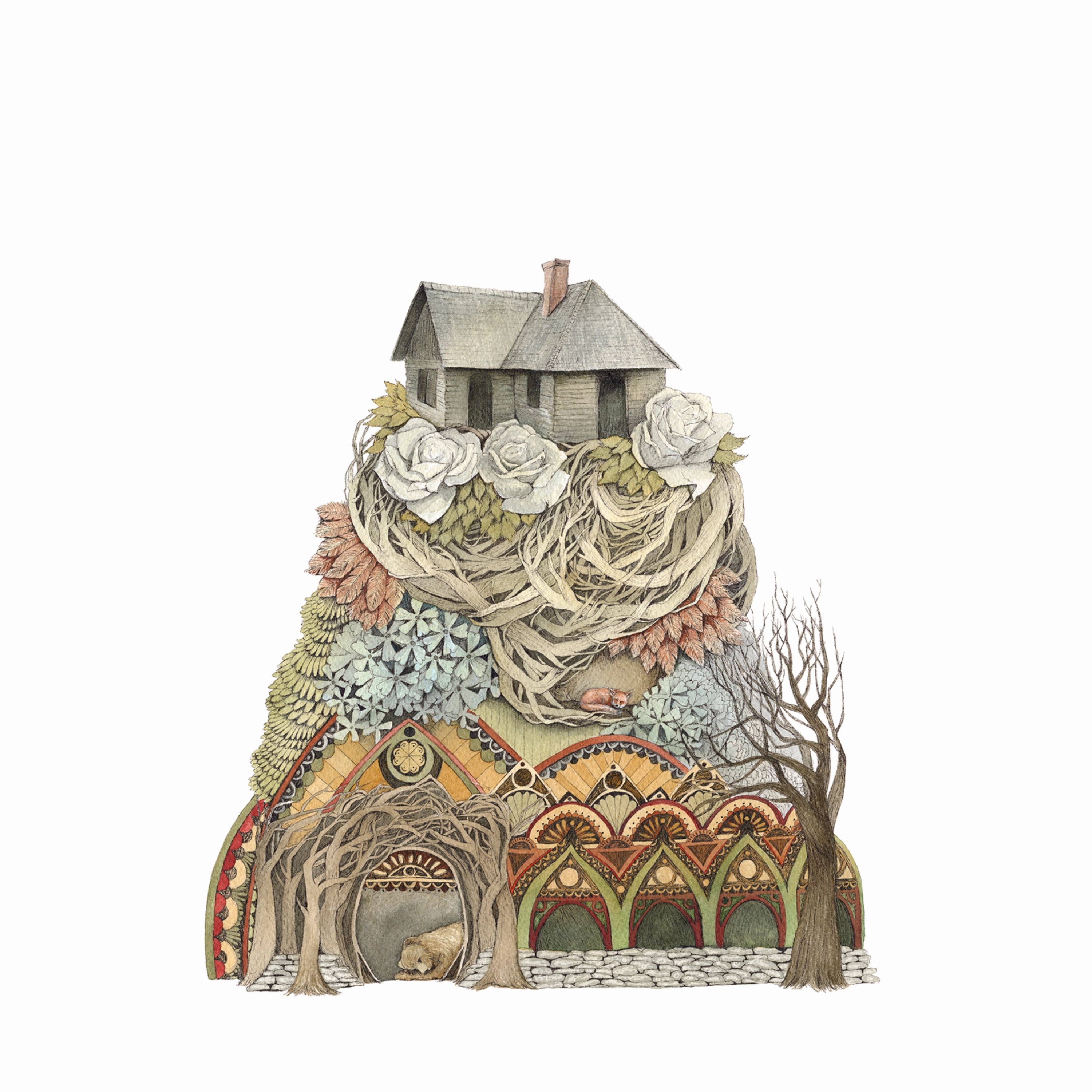 Sweet Home I - Art Print framed wall decor